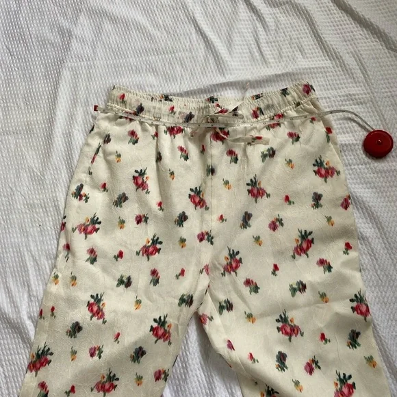 Hill House Home Pants Floral Size Medium White - Picture 6 of 10